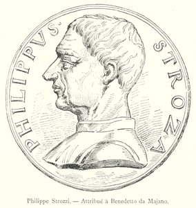 Philippe Strozzi, Attribut till Benedetto da Majano (gravyr) av Italian School