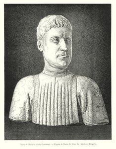 Pierre de Medici, kallad Goutty, efter bysten av Mino da Fiesole vid Bargello (gravyr) av Italian School