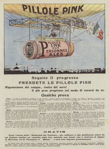 Pink Pills (färglitografi) av Italian School