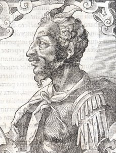 Porträtt av Attila från verk av Bernardino Corio " " Elogia Virorum Illustris " ", Milano 1500-talet. av Italian School