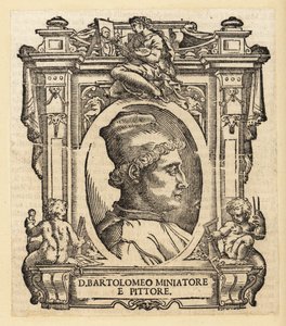 Porträtt av Bartolomeo della Gatta, italiensk (florentinsk) målare, illuminator och arkitekt av Italian School