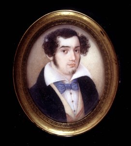 Porträtt av Ciro Menotti (1798 - 1831). Risorgimentos museum. Milano av Italian School