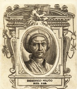 Porträtt av Domenico Puligo, italiensk renässansmålare, verksam i Florens av Italian School