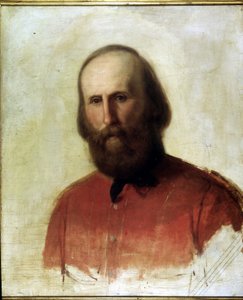 Porträtt av Garibaldi. Risorgimentos museum. Milano av Italian School