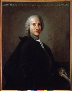 Porträtt av Gianandrea Fioroni (1716-1778) italiensk kompositör av Italian School