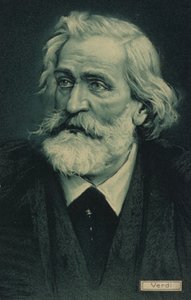 Porträtt av Giuseppe Verdi av Italian School