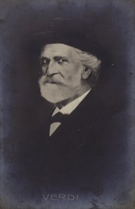 Porträtt av Giuseppe Verdi av Italian School