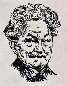 Porträtt av Leos Janacek, illustration från hans självbiografi 