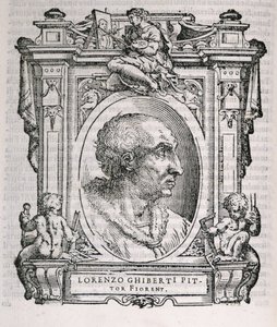 Porträtt av Lorenzo Ghiberti (1378-1455) från Vasaris Lives of the Artists, publicerad första gången 1550 av Italian School