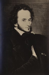 Porträtt av Niccolo Paganini av Italian School