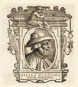 Porträtt av Piero di Cosimo, italiensk renässansmålare från Florens av Italian School
