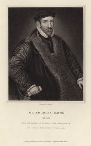 Porträtt av Sir Nicholas Bacon av Italian School
