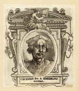 Porträtt av Vincenzo Tamagni, italiensk renässansmålare av Italian School