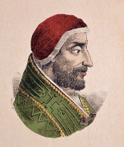 Porträtt av påven Alexandre IV (Alexander eller Alessandro) (1254-1261) av Italian School