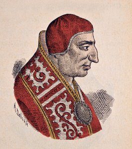 Porträtt av påven Benoit VIII (benedetto, Benedictus eller Benedictus) (1012-1024) av Italian School