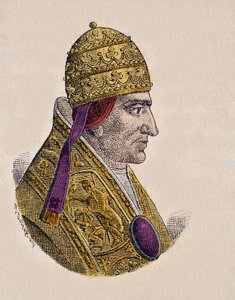 Porträtt av påven Clemens II (Clemente eller Clemens) (1046-1047) av Italian School