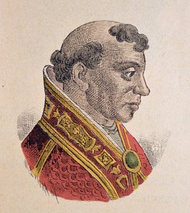 Porträtt av påven Formose (Formoso, Formosus) (891-896) av Italian School
