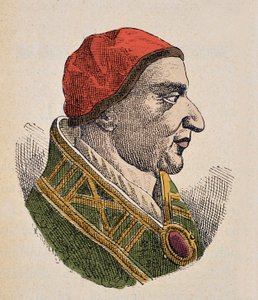 Porträtt av påven Johannes III (Giovanni eller Ioannes) (561-574) av Italian School
