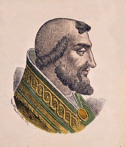 Porträtt av påven Leon IX (Leo, Leone) (1049-1054) av Italian School