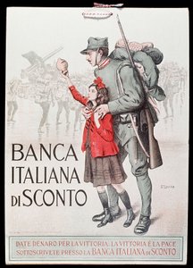 Vykort från den italienska rabattbanken, 1917-18 av Italian School