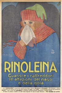 Rinolein (färglitografi) av Italian School
