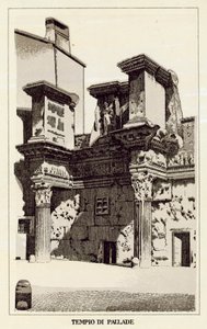 Rom: Pallas tempel (litho) av Italian School