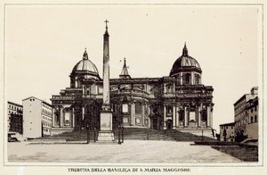 Rom: Tribune of the Basilica of S Maria Maggiore (litho) av Italian School