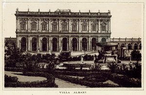 Rom: Villa Albani (litho) av Italian School