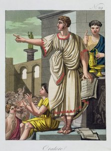 Roman Orator, från LAntica Roma, 1825 av Italian School