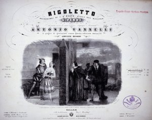 Noter på "" Rigoletto"" av Verdi. av Italian School