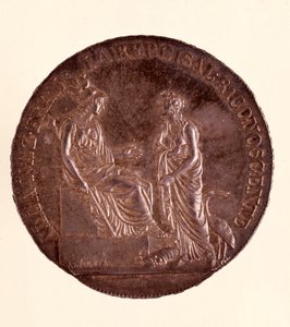 Silver Ecu från Milano. 16/06/1800. Diam 3,9 cm Neapel, arkeologiskt museum av Italian School