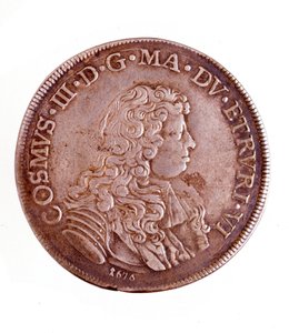 Silverpiastra från Florens, Cosimo III:s regeringstid av Medici (1642-1723) av Italian School