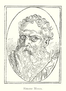 Simone Mosca (gravyr) av Italian School
