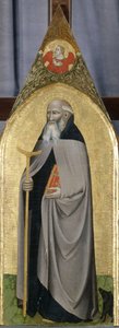 Sankt Antonius abbot, ca 1360 (tempera på poppelträ)
