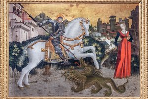 St. George och draken" av Italian School