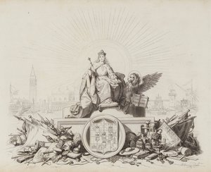 Storia Veneta (gravyr) av Italian School