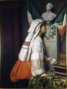 The 1870 plebiscite. On this occasion the Italians voted for Italian unity. Museo del Risorgimento. Milan av Italian School