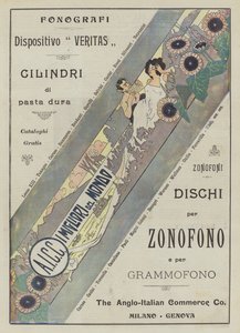 The Anglo-Italian Commerce Co (färglitografi) av Italian School
