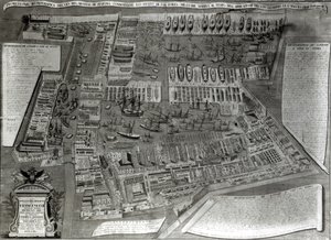 Arsenalen, Venedig (färggravyr) av Italian School