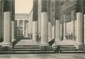 Basilikan som den var (gravyr) av Italian School
