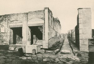 Byggnaden av Eumachia som den är (gravyr) av Italian School