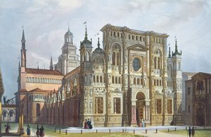Charterhouse nära Pavia från utsikt över Milano och dess omgivningar av Italian School