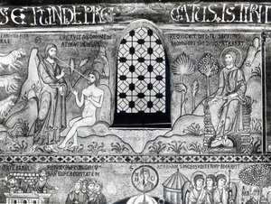 Adams skapelse (mosaik) av Italian School