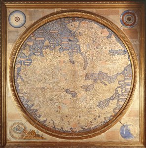 Mappa Mundi av Fra Mauro, en kamaldolesisk munk från klostret San Michele i Murano av Italian School