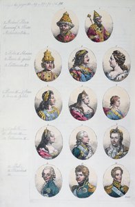 Romanovdynastin, från Costume Antico e Moderno av Gulio Ferrario, ca 1820 av Italian School