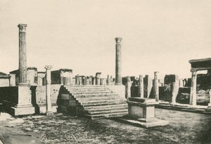Apollontemplet som det är (gravyr) av Italian School
