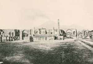 The Temple of Jove i Civil Forum som det är (gravyr) av Italian School
