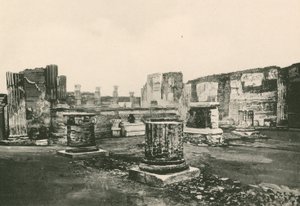 Tribunen i basilikan som den är (gravyr) av Italian School