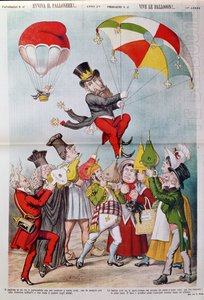 The Wilson Affair 1887, framsidan av Le Perroquet av Italian School