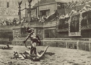 Den inverterade tummen (litho) av Italian School